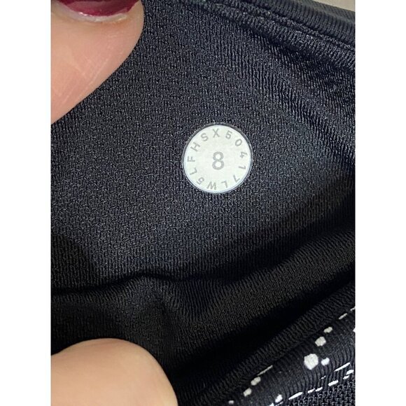 Lululemon Inspire Tight II 25" Night View White Black / Black-sz 8 - Picture 3 of 11